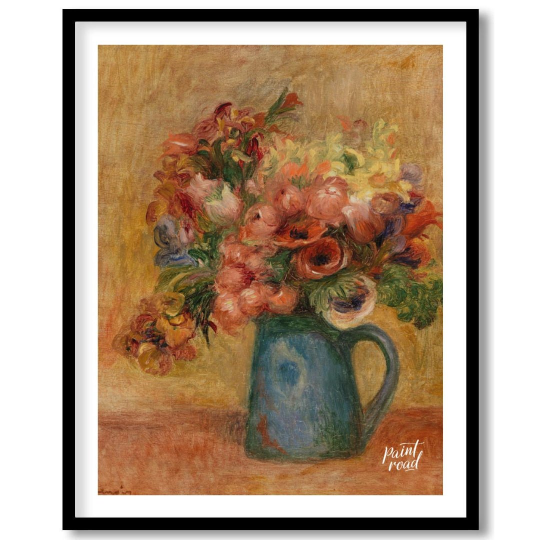“Vase of Flowers (Vase de fleurs)” by Pierre-Auguste Renoir is a quintessential Impressionist still… for sweet home