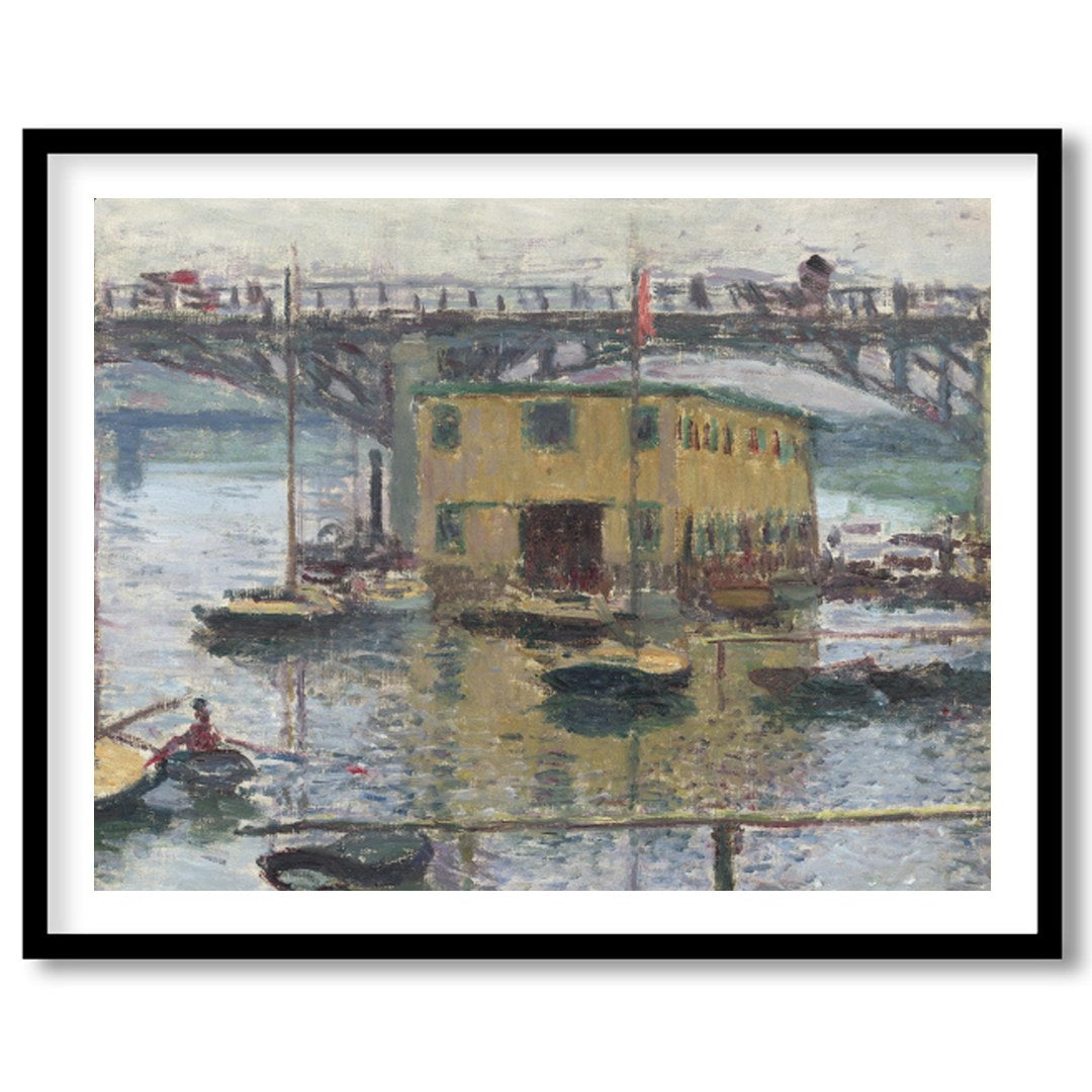 Immerse yourself in the tranquility of this Impressionist masterpiece capturing a serene riverside for decor