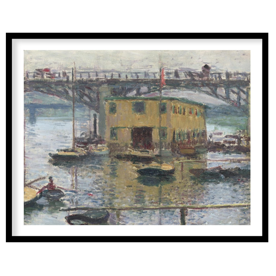 Immerse yourself in the tranquility of this Impressionist masterpiece capturing a serene riverside for decor