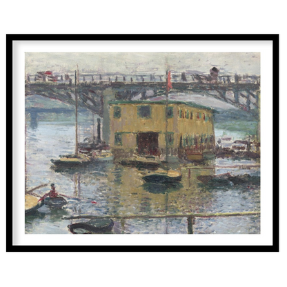 Immerse yourself in the tranquility of this Impressionist masterpiece capturing a serene riverside for decor