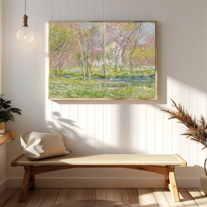 Capture the serene beauty of nature with this stunning impressionist artwork, featuring a tranquil for Hallway