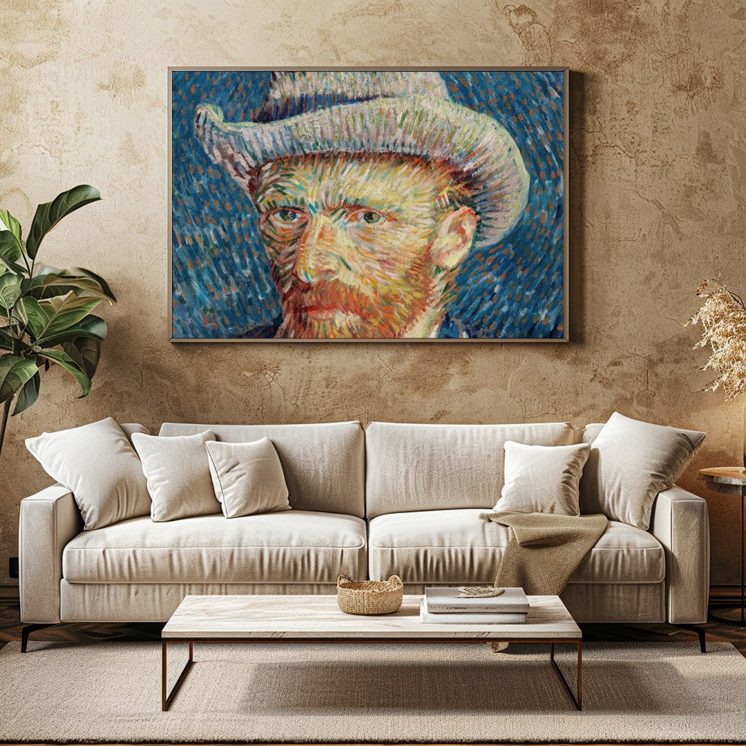 Dive into the mind of an artistic genius with this vibrant self-portrait. The swirling brushstrokes for Family Room