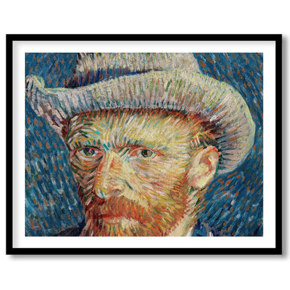 Dive into the mind of an artistic genius with this vibrant self-portrait. The swirling brushstrokes for hallway