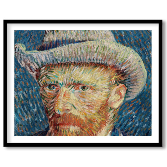 Dive into the mind of an artistic genius with this vibrant self-portrait. The swirling brushstrokes for hallway