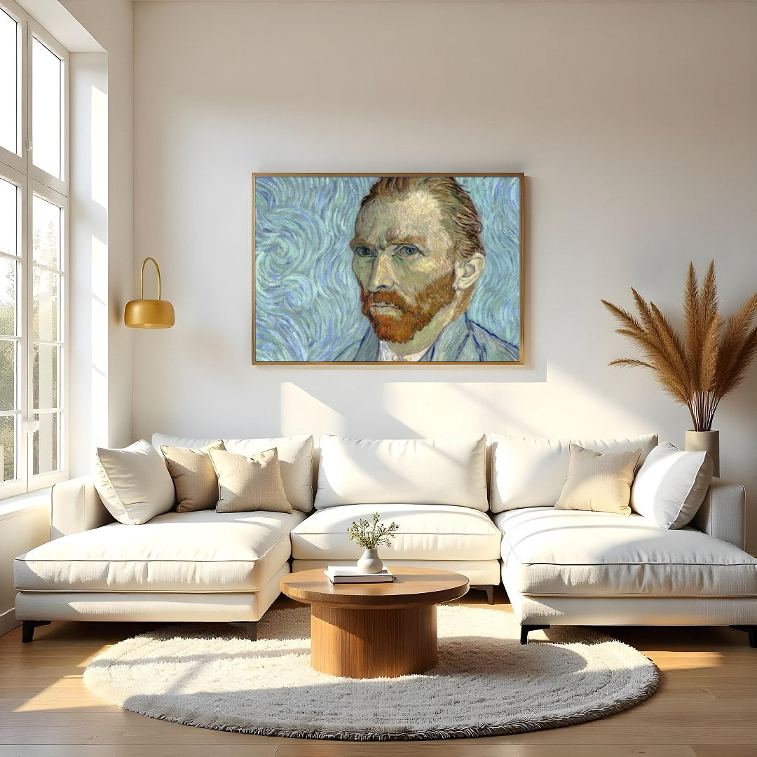 This captivating portrait draws you into its swirling background, reflecting the emotive spirit and for Living Room