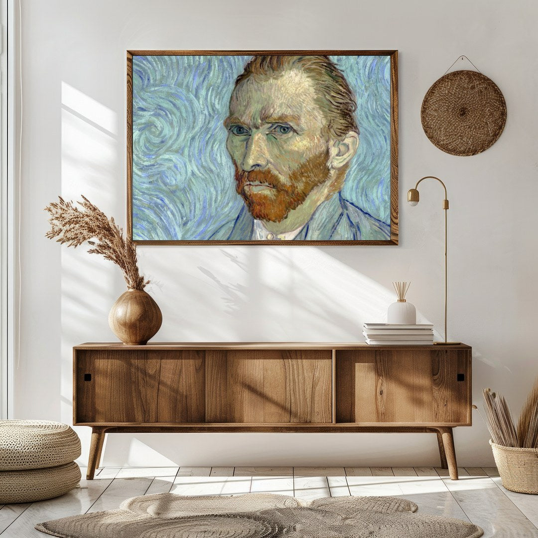 This captivating portrait draws you into its swirling background, reflecting the emotive spirit and for Sitting Area