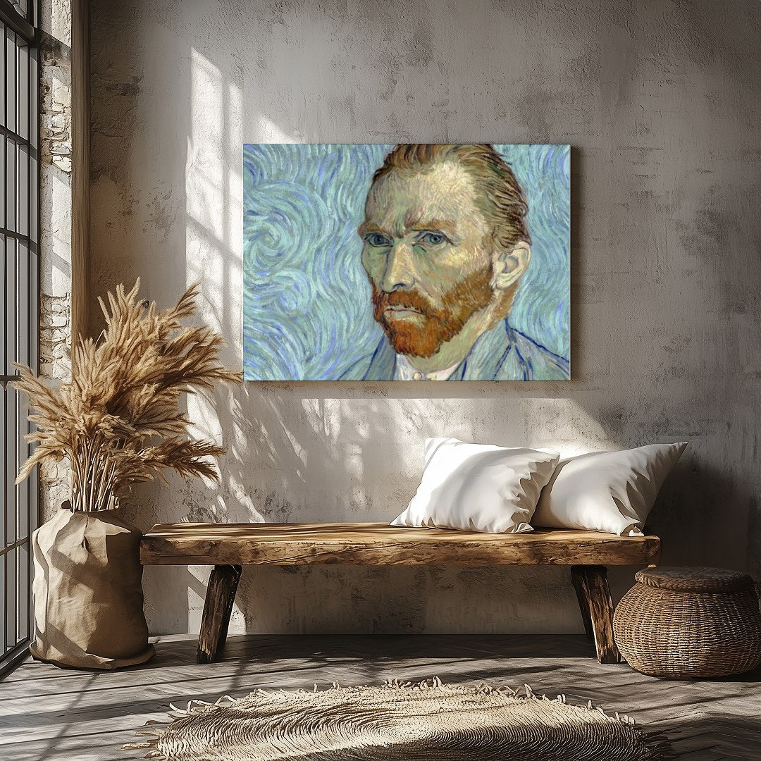 This captivating portrait draws you into its swirling background, reflecting the emotive spirit and for Veranda