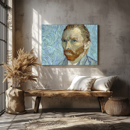 This captivating portrait draws you into its swirling background, reflecting the emotive spirit and for Veranda