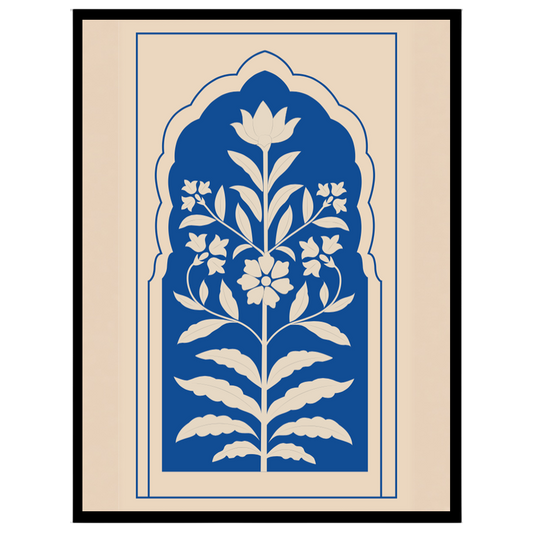 Experience the opulent beauty of Indo-Mughal artistry with this captivating wall art. Featuring a for decor