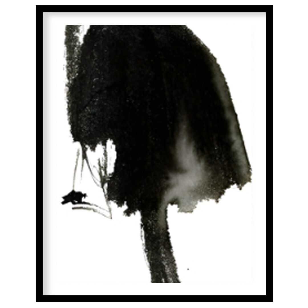 """Ink Dress"" presents a minimalist fashion illustration rendered in expressive black ink against … for bedroom