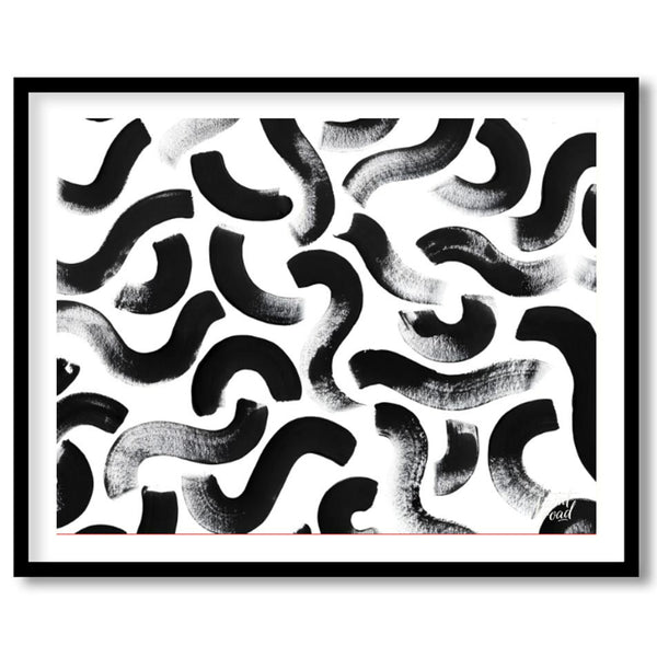 XL - 24"x36" / Canvas / Black