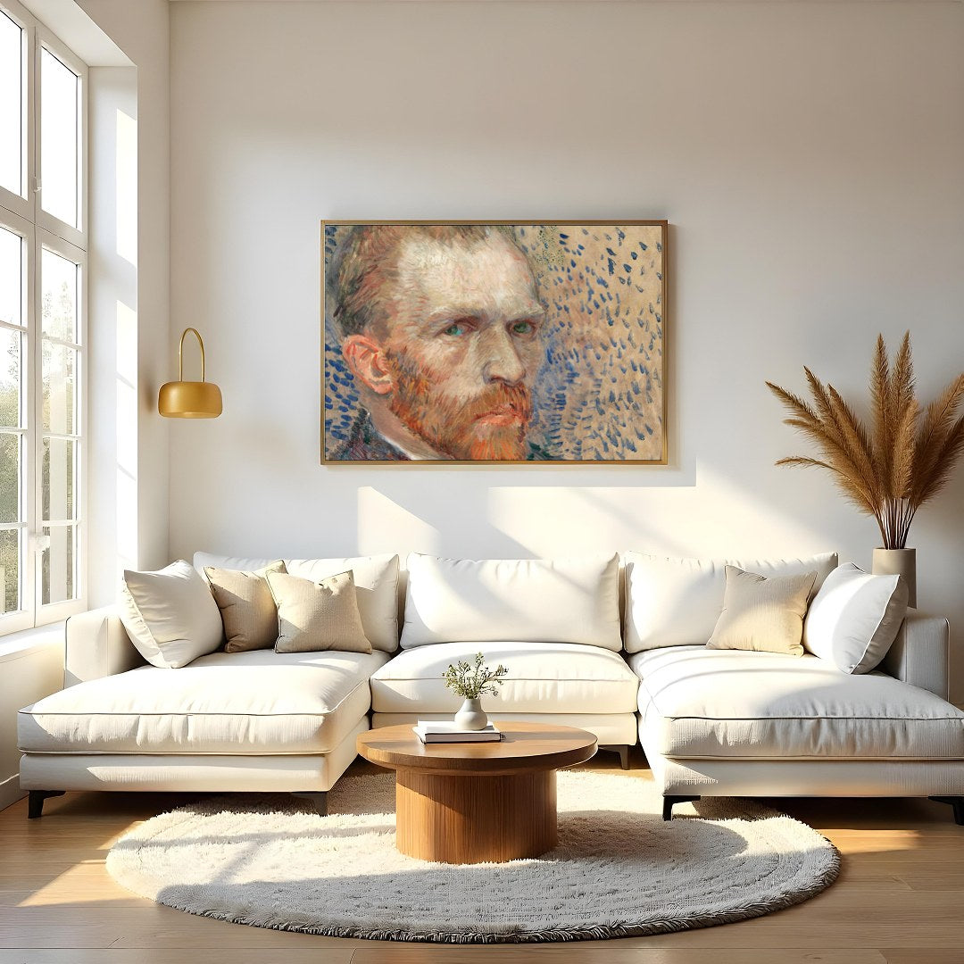This captivating portrait captures the essence of introspection and emotion, showcasing the for Living Room