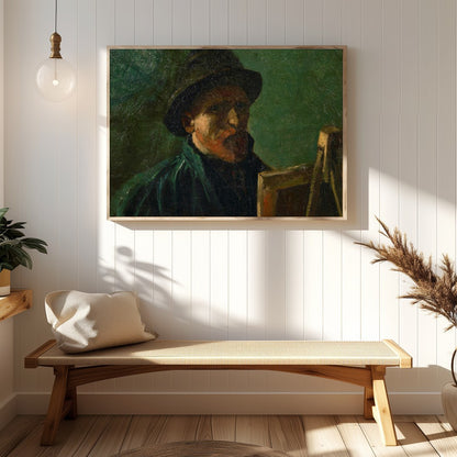 Capture the depth and introspection of creativity with this evocative portrait. The earthy tones for Hallway