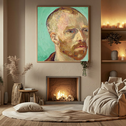 This striking self-portrait showcases the profound introspection and emotional depth typical of for Hall