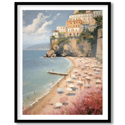 Capture the essence of Mediterranean charm with 'Italian Coastal Bliss.' This stunning artwork for loft