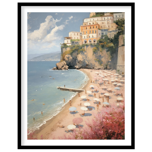Capture the essence of Mediterranean charm with 'Italian Coastal Bliss.' This stunning artwork for loft