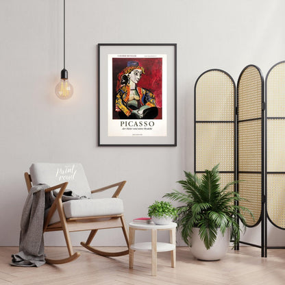 This poster advertises the “PICASSO der Maler und seine Modelle” (Picasso the Painter and his Model… for living room