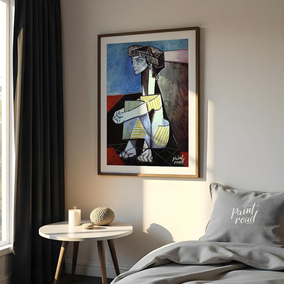 Jacqueline Kneeling Painting available online at Paintroad showing art collector art gallery and art history