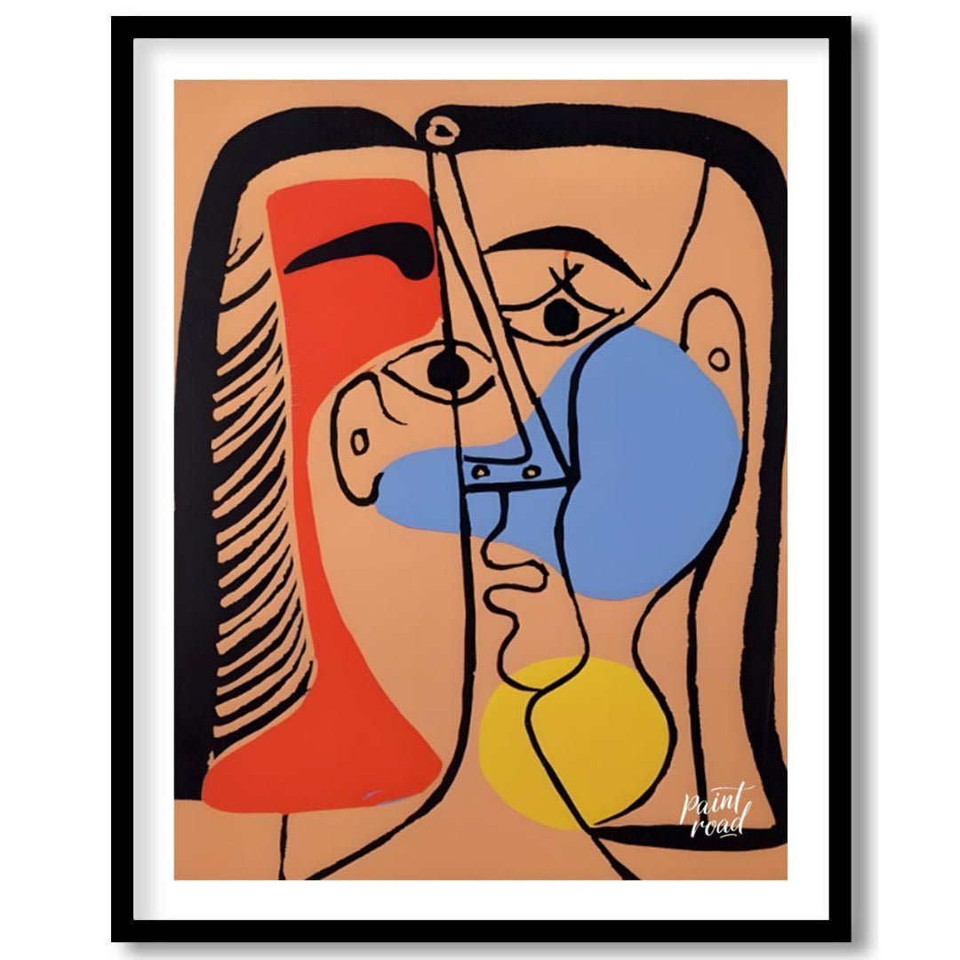 This vibrant and emotionally charged portrait by Pablo Picasso depicts Jacqueline Roque, his second… for home