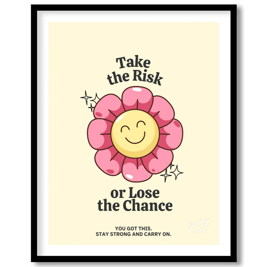 Brighten your day with this cheerful and vibrant motivational poster that reminds you to take a lea… for home