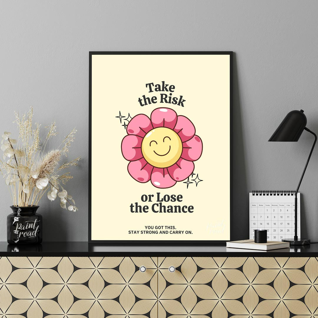 Brighten your day with this cheerful and vibrant motivational poster that reminds you to take a lea… for office