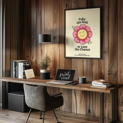 Brighten your day with this cheerful and vibrant motivational poster that reminds you to take a lea… for office