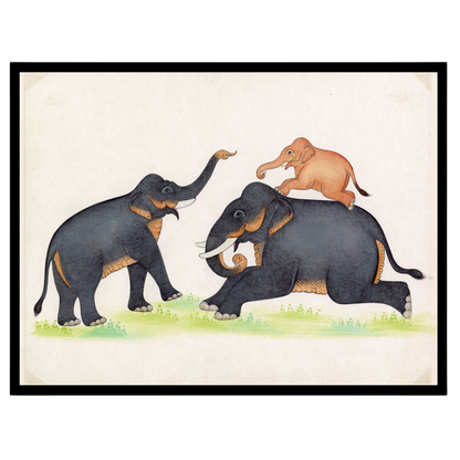 Immerse yourself in the playful elegance of Indian wildlife with this captivating artwork for nook