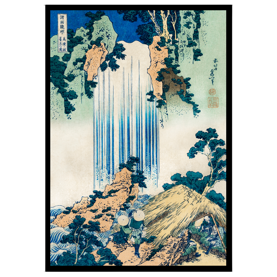 Experience the mesmerizing beauty of nature with this fine-art print by the legendary Katsushika for nook