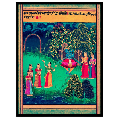 Immerse yourself in the vibrant world of traditional Pichwai art with this captivating piece for kitchen