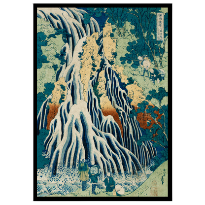 Immerse yourself in the tranquil beauty of 'Kurokami-Yama Waterfall Serenity,' a masterpiece of for office