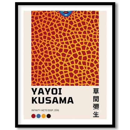 This captivating art print features an iconic representation of Yayoi Kusama’s “Infinity-Nets” seri… for lovely house