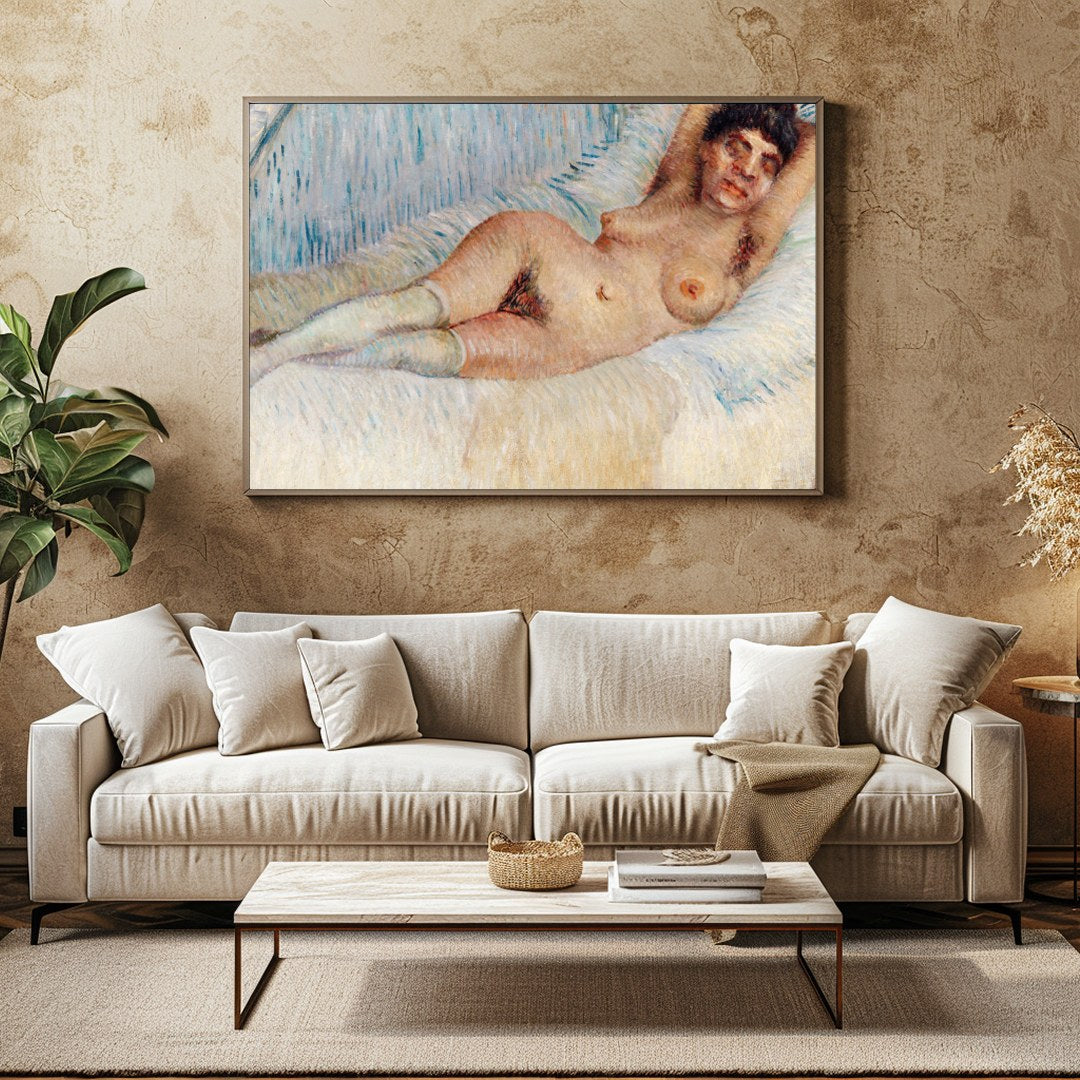 Indulge in the subtle beauty of this impressionist masterpiece, capturing the serene relaxation of for Family Room