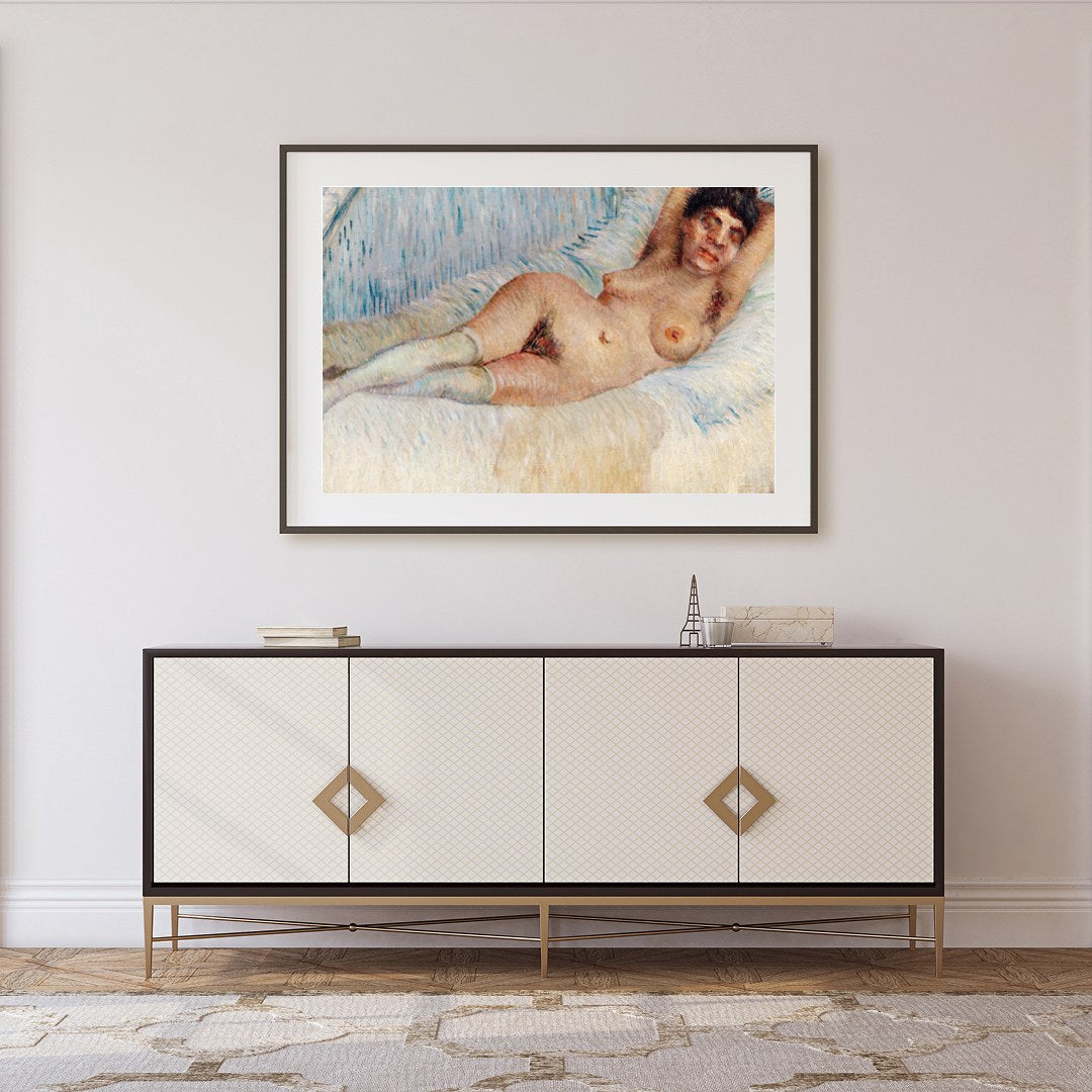 Indulge in the subtle beauty of this impressionist masterpiece, capturing the serene relaxation of for Foyer