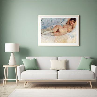 Indulge in the subtle beauty of this impressionist masterpiece, capturing the serene relaxation of for Hall