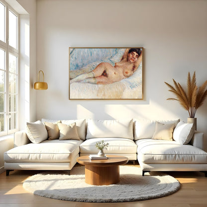 Indulge in the subtle beauty of this impressionist masterpiece, capturing the serene relaxation of for Living Room