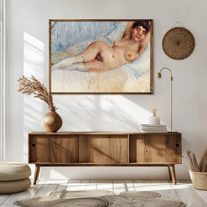 Indulge in the subtle beauty of this impressionist masterpiece, capturing the serene relaxation of for Sitting Area