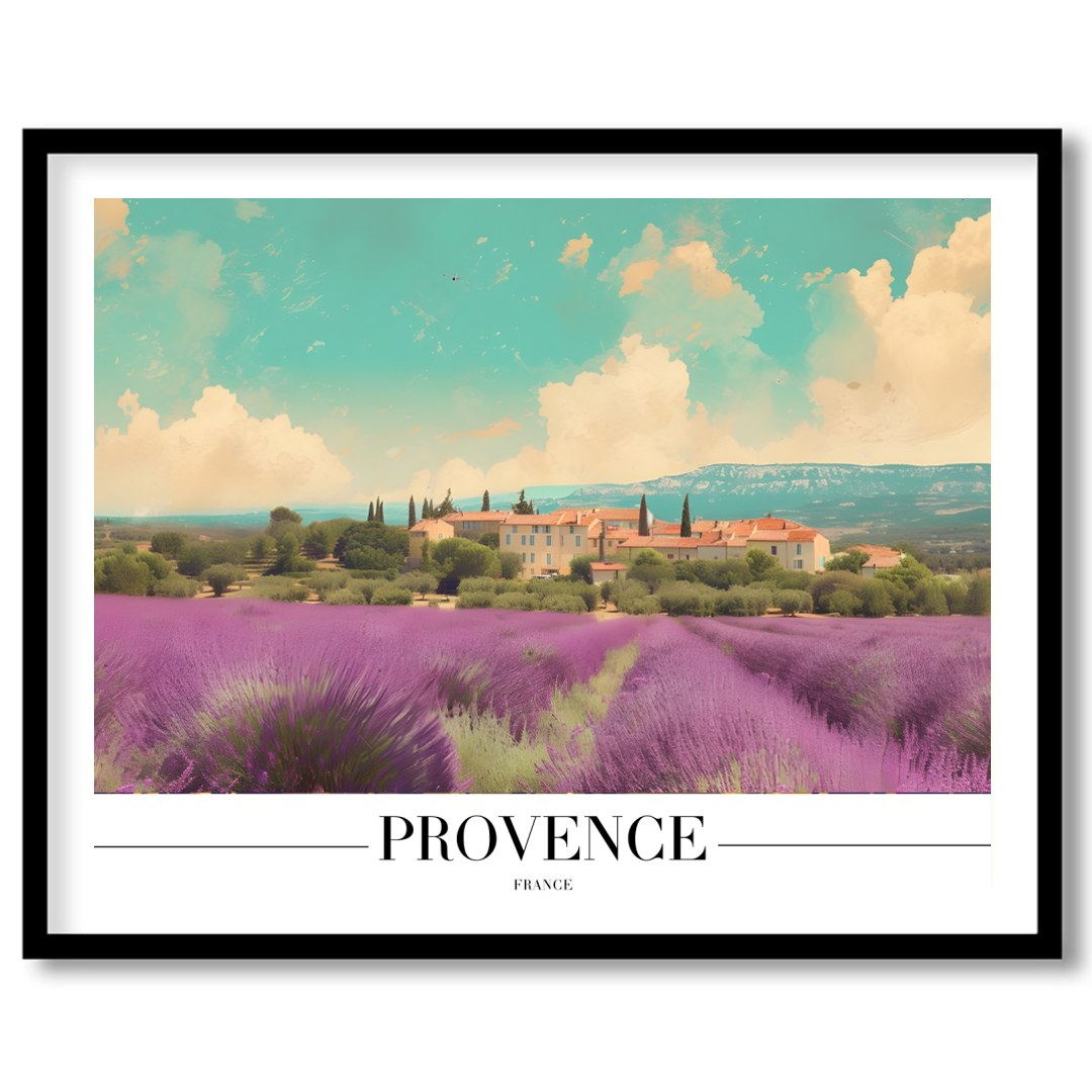 Immerse yourself in the serene beauty of Provence with this captivating artwork. Soft lavender for hallway