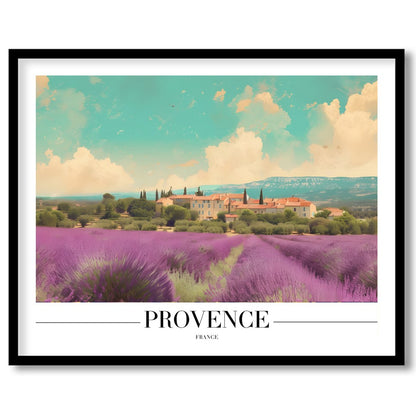 Immerse yourself in the serene beauty of Provence with this captivating artwork. Soft lavender for hallway