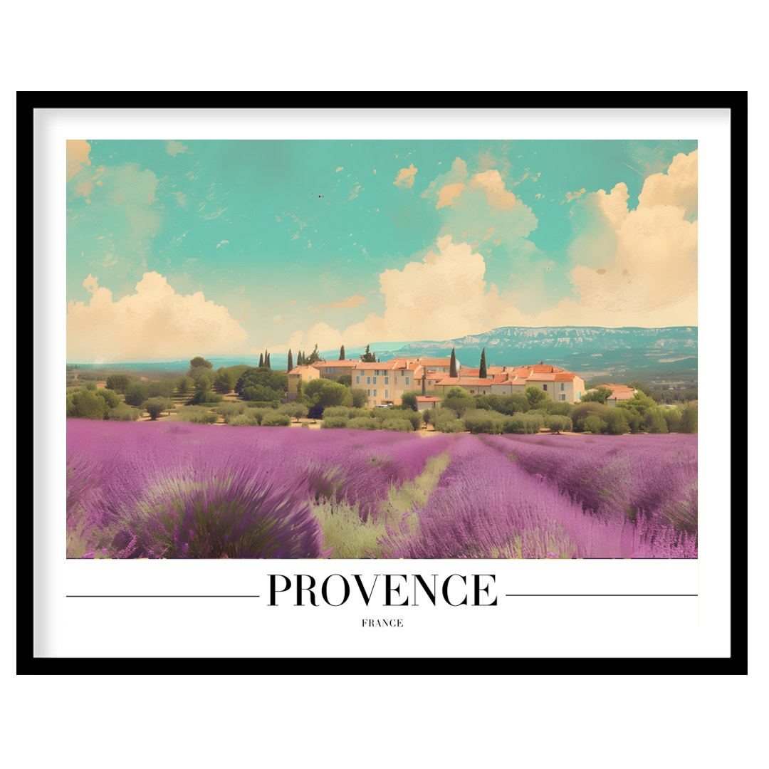 Immerse yourself in the serene beauty of Provence with this captivating artwork. Soft lavender for hallway