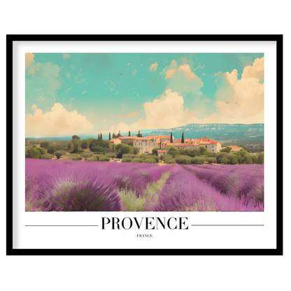 Immerse yourself in the serene beauty of Provence with this captivating artwork. Soft lavender for hallway