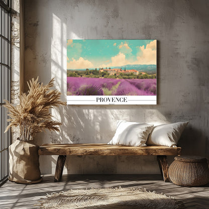 Immerse yourself in the serene beauty of Provence with this captivating artwork. Soft lavender for Veranda