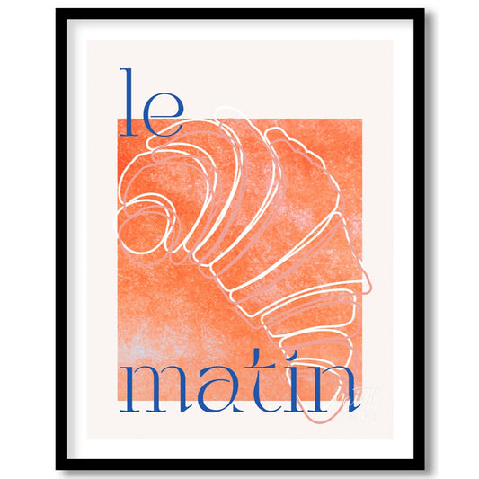 This stylish and artistic poster offers a minimalist yet impactful representation of a classic Fren… for area