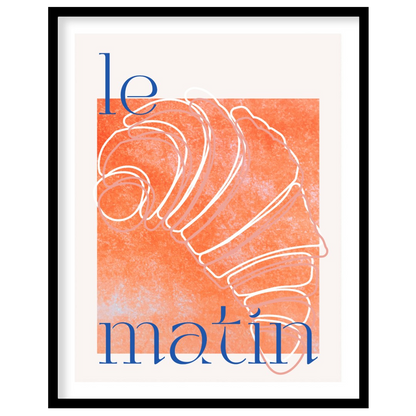 This stylish and artistic poster offers a minimalist yet impactful representation of a classic Fren… for area