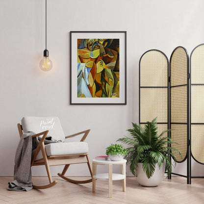 “Les Demoiselles d’Avignon,” painted by Pablo Picasso in 1907, is a monumental and revolutionary wo… for living room
