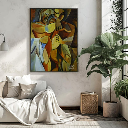 “Les Demoiselles d’Avignon,” painted by Pablo Picasso in 1907, is a monumental and revolutionary wo… for living room