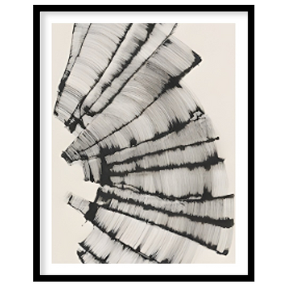 " ""Linear Cascade"" presents a dynamic composition of tightly packed, parallel lines that create a… for abode