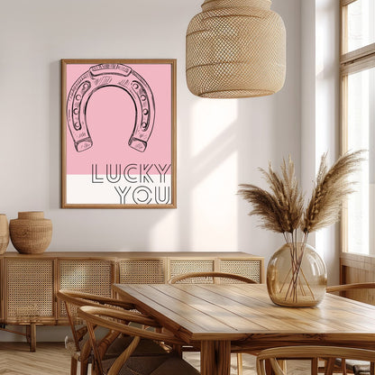 Elevate your space with this charming wall art featuring a delicately sketched horseshoe against a for Extra Kitchen