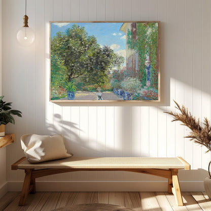 Step into a serene garden bathed in the warmth of sunlight with this exquisite piece. The for Hallway