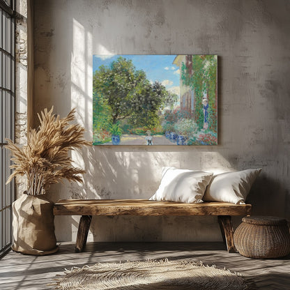 Step into a serene garden bathed in the warmth of sunlight with this exquisite piece. The for Veranda