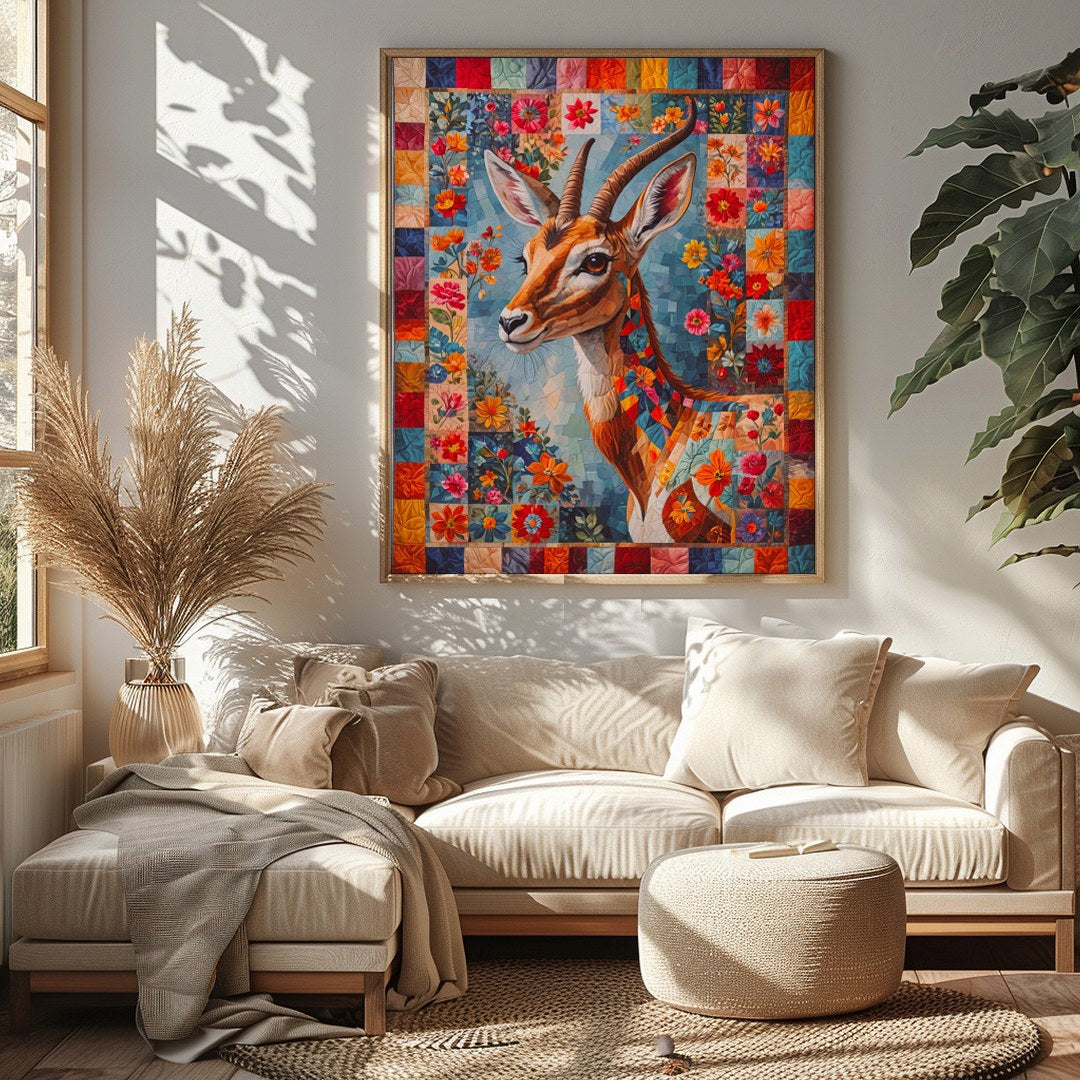 Immerse yourself in the captivating world of art with this masterpiece featuring a majestic for Bedroom